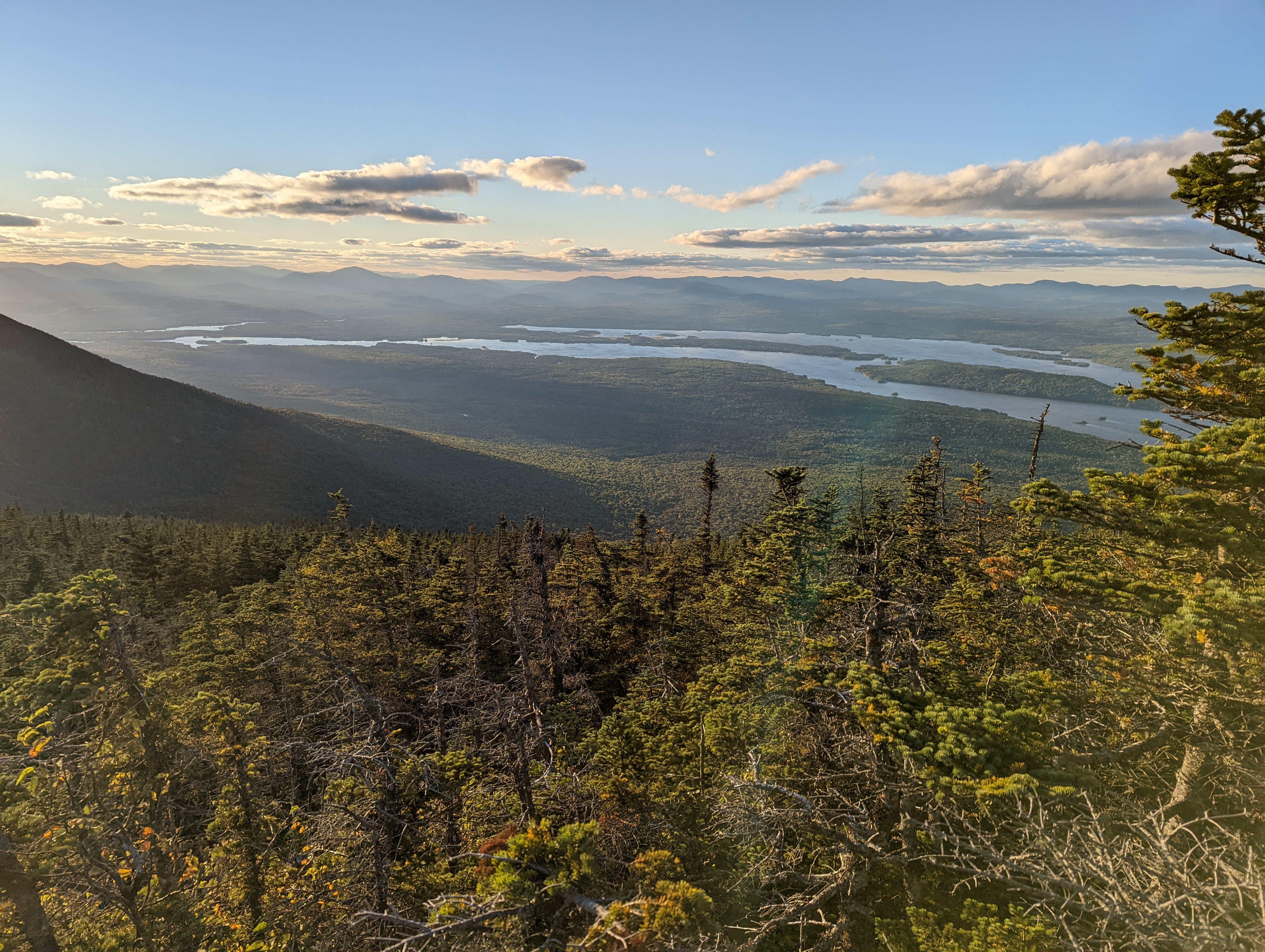 View over lakes
