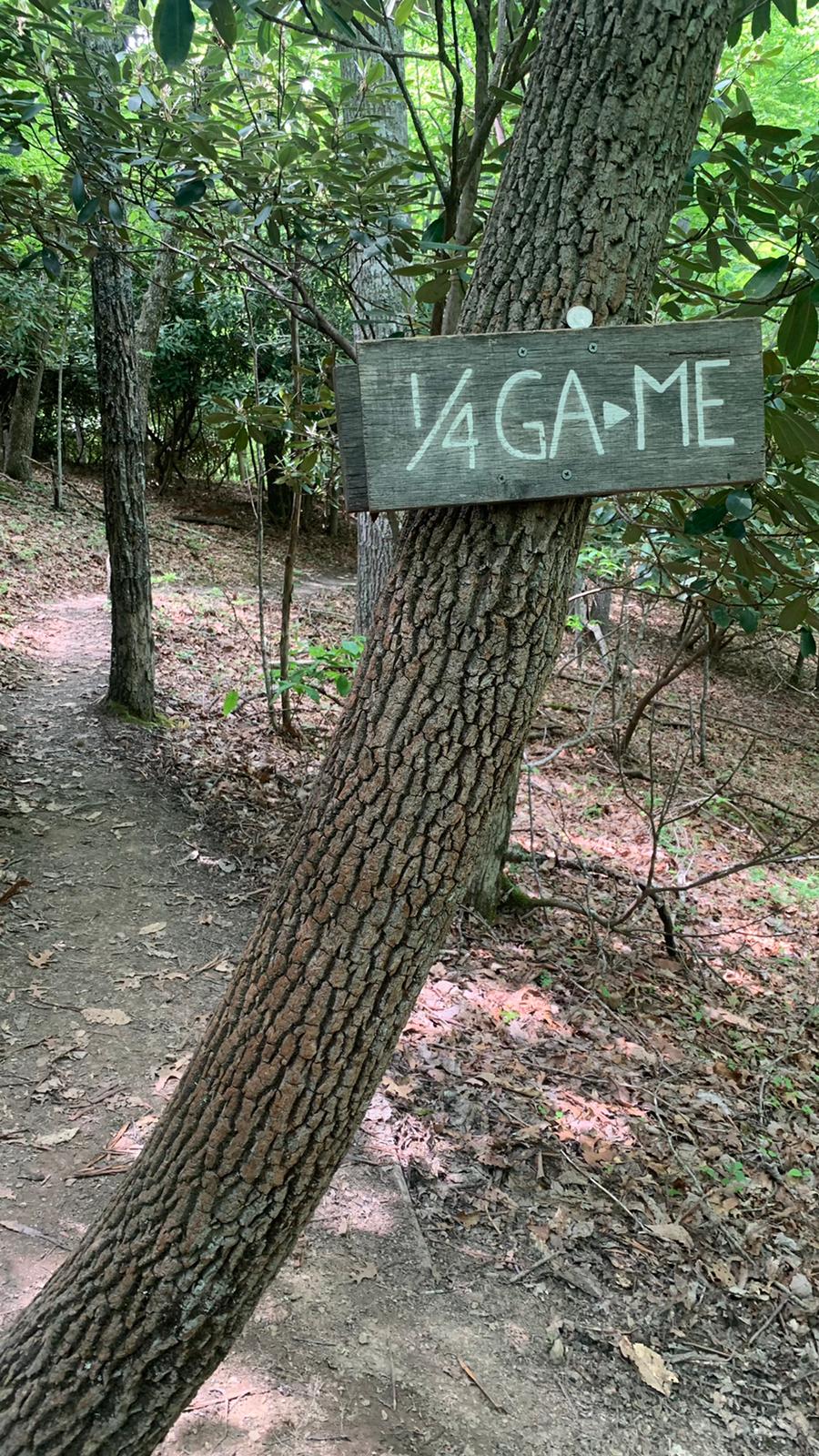 1/4 sign